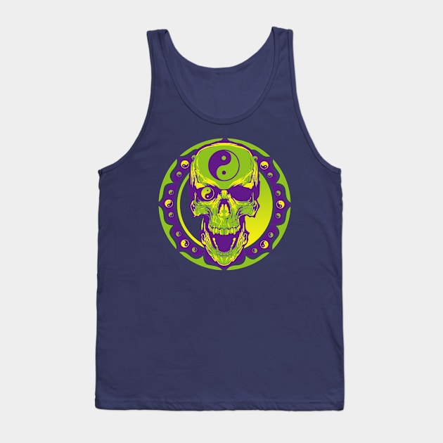 Skull of tai chi N°2 Tank Top by couleur365